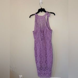 Purple Backless Dress